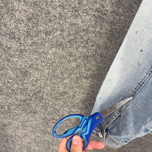 DG2 Jacket Women L Large Blue Denim Light Wash Button Up Collared Long Sleeve - Picture 6 of 9